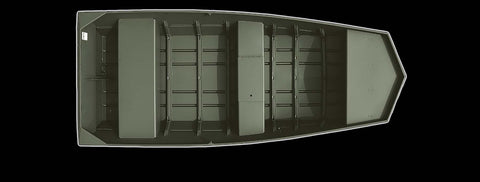 Lund 1448MT Aluminum Jon Boat  (Vee Bow)